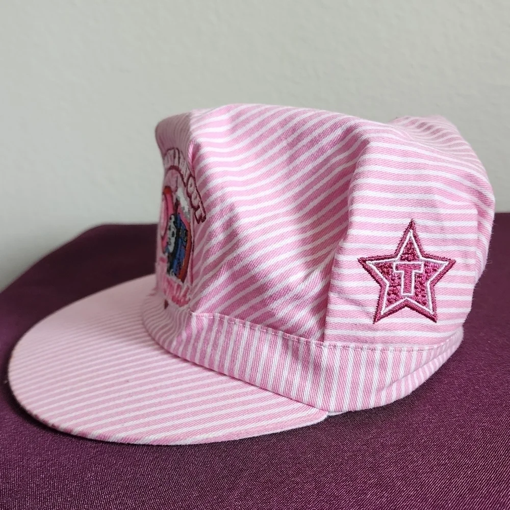 Thomas The Tank Engine Kids Train Cap One Size Fits Most Authentic Patches Pink